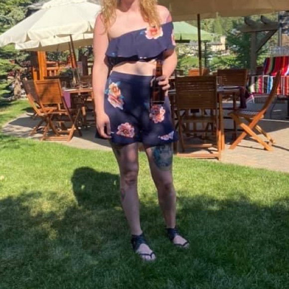 Two Piece One-Shoulder Set - Picture 1 of 1